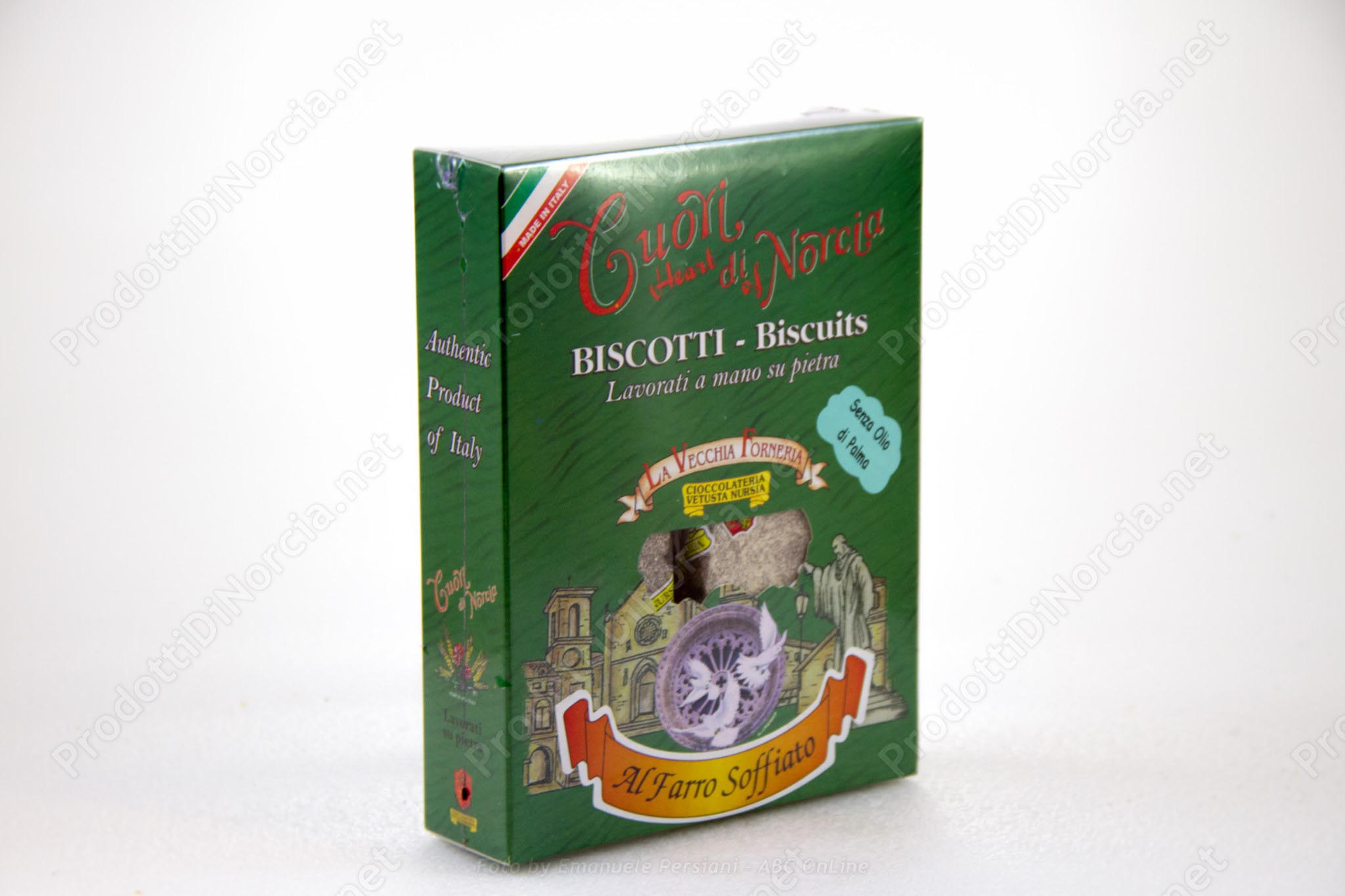 Biscotti Cuori di Norcia al Farro Soffiato